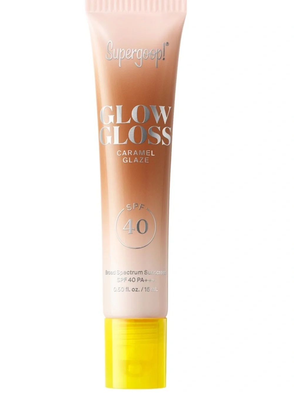 🌻 Supergoop! Glow Gloss Lip Gloss - Caramel Glaze New FullSz